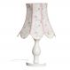 Abajur Madeira Torneado Cúpula Imperial Rosa Quarto Bebê Infantil Menina