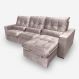 Sofá Atlanta 8 Lugares 3,80 metros Veludo - 14 Rose