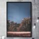 Quadro Decorativo Coqueiros e Céu Estrelado-24x34Cm