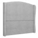Cabeceira Casal King Cama Box 195cm Glenda Z04 Boucle Cinza - Mpozenato