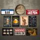 Kit 10 Placas Decorativas Bebidas Cervejas Frases Bar Mdf