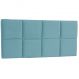Painel Casal Poliana 140 CM Azul Turquesa - D A Decor