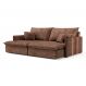 Image of Sofá Retrátil Sem Caixa 3 Lugares Solomons Velosuede Marrom 230 cm MO173UP55ZSYMOB