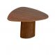 Mesa de Jantar Cone orgânica Redonda 130x133 cm Base e Tampo Pau ferro Catedral