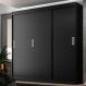 Guarda-Roupa Casal Lisboa 3 Portas 2 Gavetas Preto