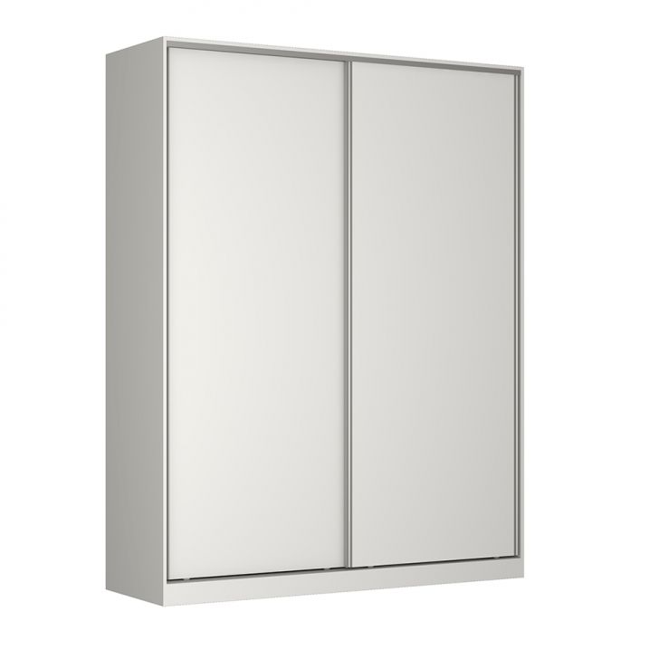 Image of Guarda-roupa Solteiro Tunas Ii 2 Portas 3 Gavetas Branco PLA-NO482CL55DJSMOB