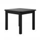 Mesa Quadrada Preta De Madeira Maciça Pinus 88x88 Para Cozinha Sala De Jantar Sfa