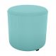 Puff Redondo Copenhage 43cm Veludo Deluxe Verde Milani Store