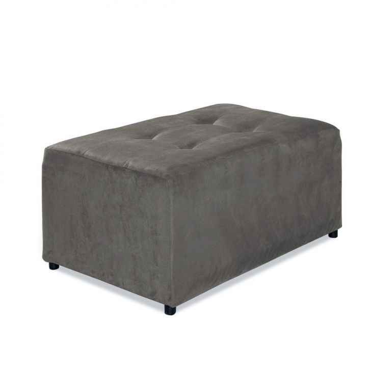 Puff Dijon Suede Cinza