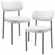Kit 02 Cadeiras Decorativas Para Sala De Jantar Melina L02 Facto Branco - Lyam Decor
