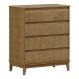 Comoda 4 Gavetas MDF 81 cm 2801 Freijo Milani Store