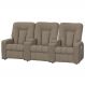Poltrona Tripla Reclinável para Cinema Jetta MX9 Suede Amassado Marrom B-388 - Matrix