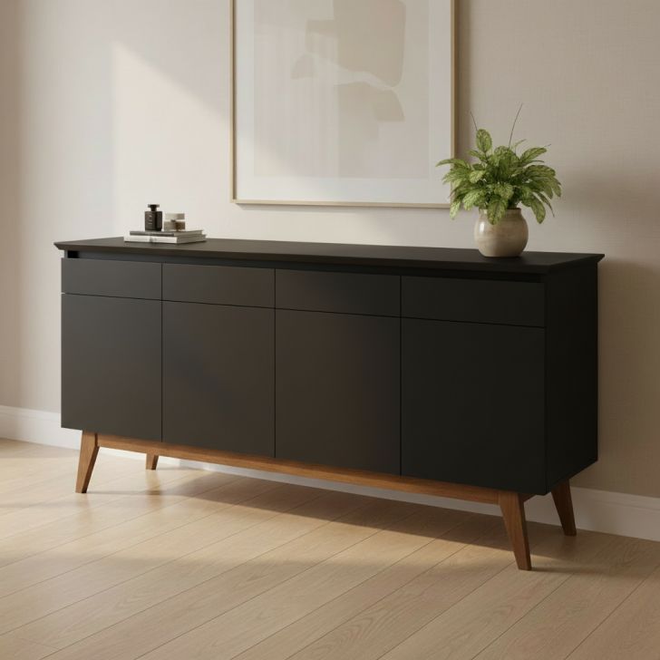 Buffet Classic 4 PT Preto