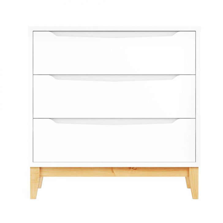 Cômoda Infantil Amor Perfeito 3 GV Branca e Pinus