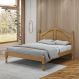 Cama de Casal Pés Torneados Queen Size Madeira Maciça Naipe Freijó G74 - Gran Belo