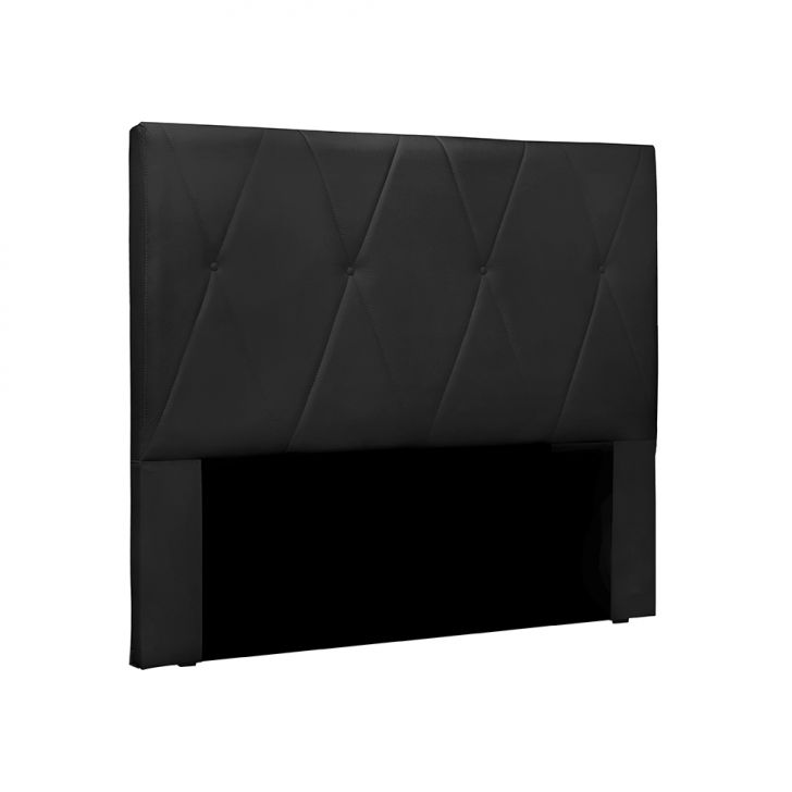 Cabeceira Queen Aquilla Veludo Preta