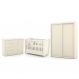 Dormitório Tutto New 2 Portas, Cômoda 1 Porta e Berço Off White - Matic Móveis