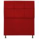 Cabeceira Estofada Damares 90 cm Solteiro Com Botonê Suede Vermelho - Amarena Móveis