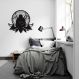 Quadro Escultura Buda Gordinho Medita Om Lotus 60x55 Preto