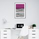Quadro Linhas Abstratas 86x60 Filete Preto