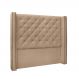 Cabeceira Vicenza Para Cama Box Solteiro 90 cm Suede Bege - D'Rossi