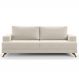 Sofá 2 Lugares 160cm Living Pés Curvos Santi D05 Suede Bege - Mpozenato