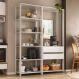 Armário de Cozinha Modulada Compacta 135cm 2 Peças com 2 Gavetas Multimóveis MP2284 Branco