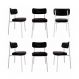 Image of Conjunto com 6 Cadeiras Alloa Revestimento Sintético Preto e Branco MO895CH45ERIMOB