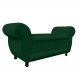 Recamier com Baú Grécia 195 cm Namoradeira Calçadeira Suede Verde D'Rossi