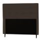 Cabeceira Solteiro 90cm Para Cama Box Luna Napa Marrom - DS Estofados