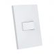 CJ INTERRUPTOR SIMPLES HORIZONTAL 4X2 - ENERBRAS DUBAI BRANCO