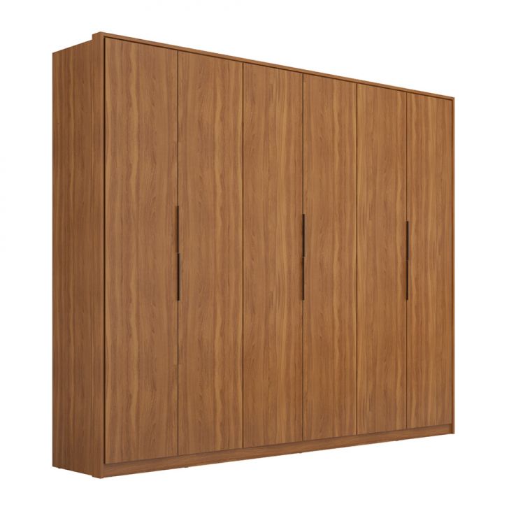 Guarda-roupa Casal Atrice 6 Portas 6 Gavetas Amêndola