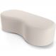 Puff Decorativo Orgânico para Living Quarto 140cm Orbit W01 Bouclê Creme - Lyam Decor