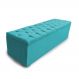 Calçadeira Recamier Baú Casal Queen 160cm Sofia Suede Azul Turquesa - DS Estofados