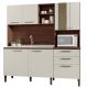Cozinha Compacta 7P 2G 182 cm Mega Nogueira Off White KTP