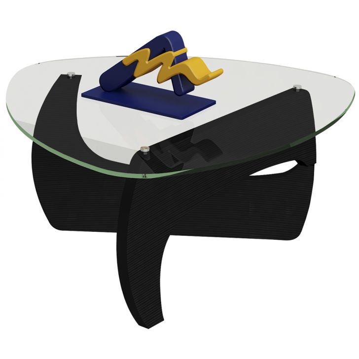 Mesa De Centro Para Sala Cult Preto Artely