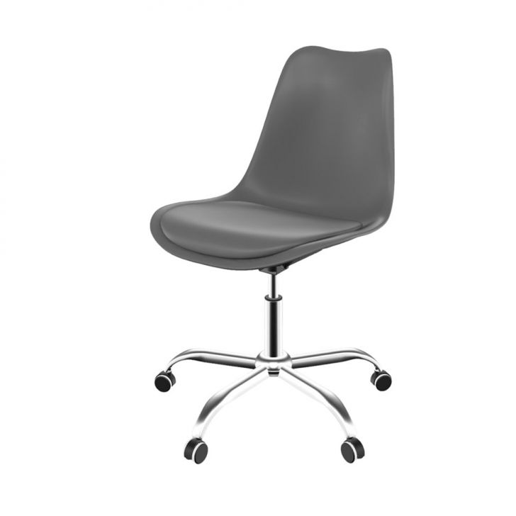 Cadeira Saarinen Office Konkret e Cromada