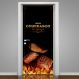 Adesivo de Porta Aqui Tem Churrasco-73X210Cm