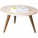 Mesa De Centro Decorativa Sofia B01 Off White Pés Palito - Lyam Decor