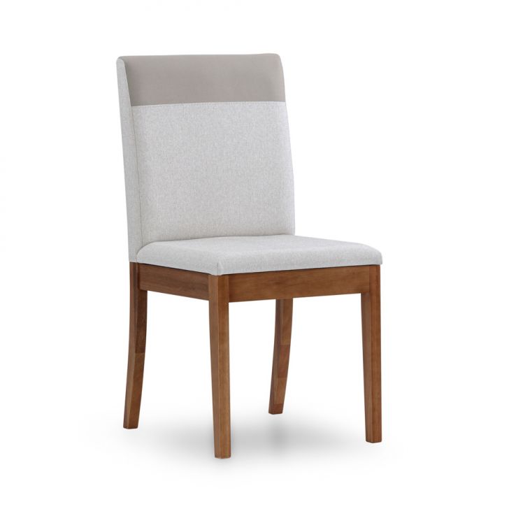 Cadeira Hazel Linho Cru e Bege