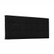 Cabeceira Painel Verona Para Cama Box Queen 160 cm Corino Preto - D'Rossi