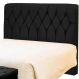 Cabeceira de Cama Box Casal 160cm Istambul Suede Preto - DS Estofados