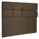 Cabeceira Solteiro 0,90m Nina Suede Marrom - Pallazio