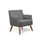 Poltrona Diva Linho Cinza