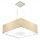 Pendente Quadrado Md-4032 Cúpula em Tecido 15-50x50cm Algodão Crú - Bivolt