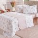 Kit Colcha Solteiro 200 Fios Estampada 160x240cm Lyrical