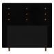 Cabeceira Cama Box Casal King Size Roma 195cm Corano Preto - Desk Design