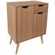Gabinete Para Banheiro 2 Portas 1 Gaveta BN3637 Amendoa Tecno Mobili