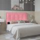 Cabeceira Casal 1,95m Berlim Suede Rosa Dal Poz Estofados