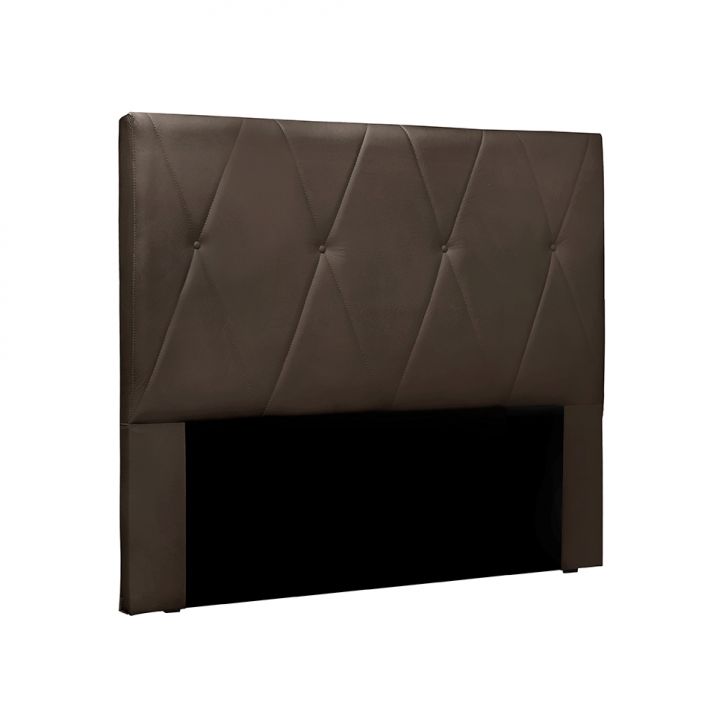 Cabeceira King Aquilla Veludo Marrom
